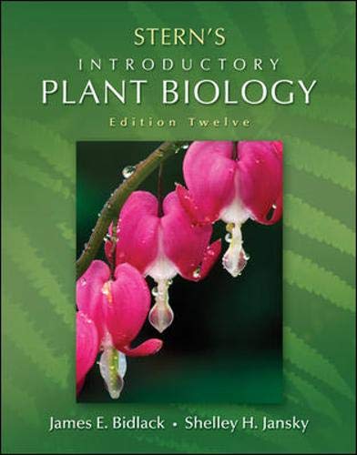 Instant Download; Test Bank for Introductory Plant Biology 12th Edition By Kingsley Stern, James Bidlack, Shelley Jansky