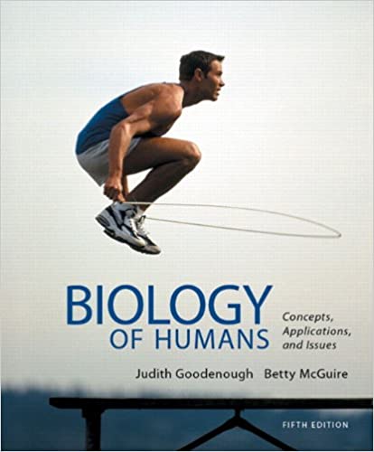 Instant Download; Test Bank for Biology of Humans Concepts, Applications, and Issues, 5th Edition By Judith Goodenough, Betty McGuire