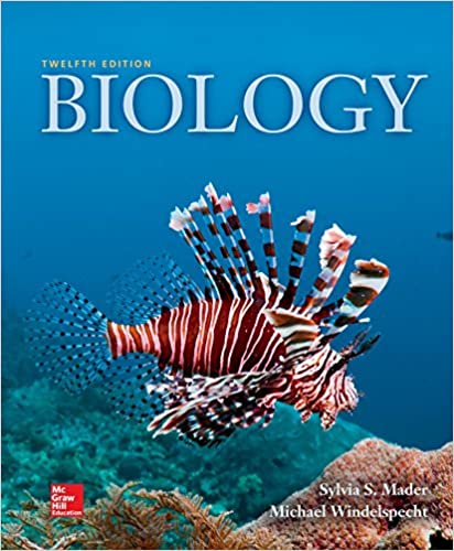 Instant Download; Test Bank for Biology, 12th Edition By Sylvia Mader, Michael Windelspecht